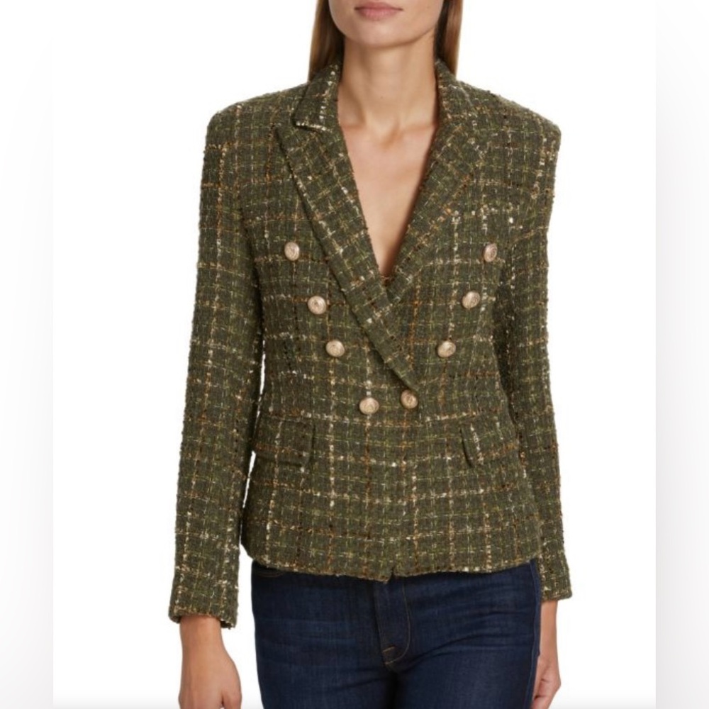 Generation Love Tweed Blazer - Army Multi